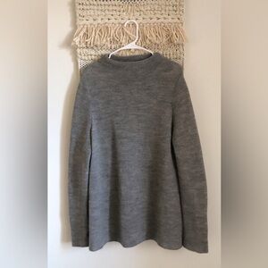 Beyond Threads Peru Alpaca and Wool Rib Funnel Neck Pullover Sweater Large